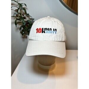 10K Men in Unity Hat White Adjustable Strapback Dad Cap Faith-Based Dad Hat